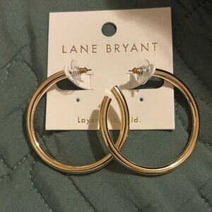 Lane Bryant Gold Hoop Earrings